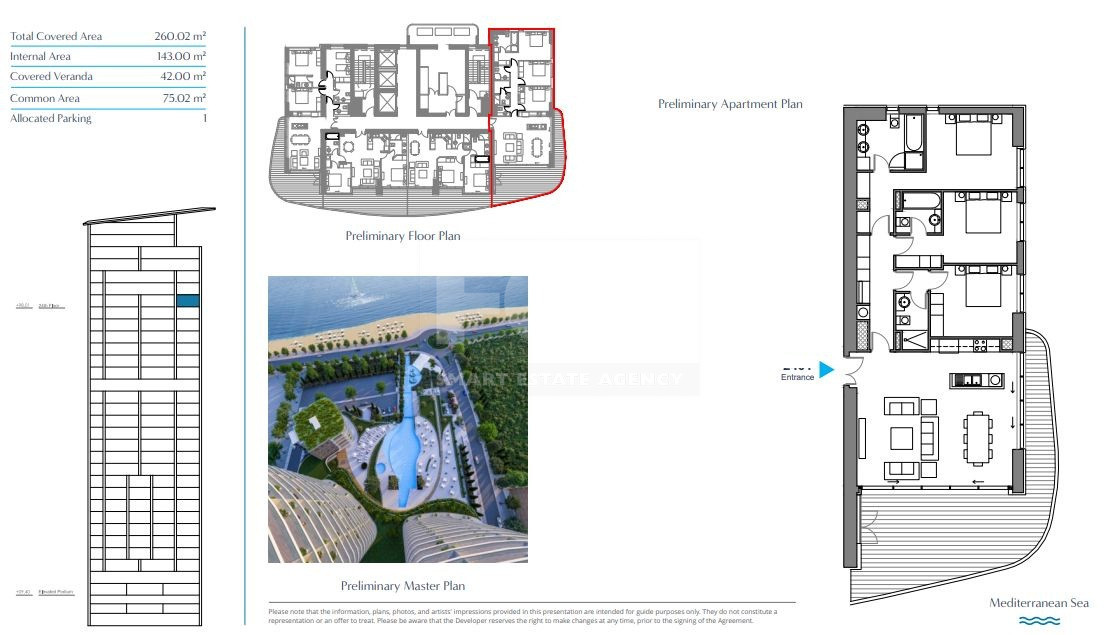 Elegant Seafront Living in Limassol – Spacious Three-Bedroom Residence for sale close to Limassol Marina