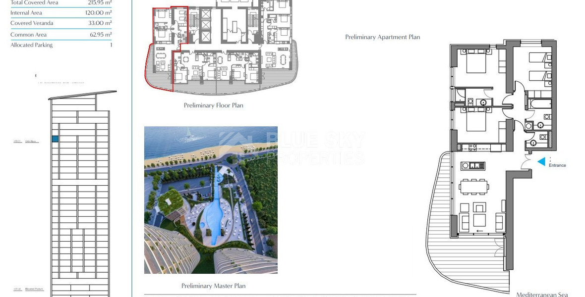 Luxury Beachfront Three Bedroom Apartment for Sale in Limassol Marina– Seafront Living