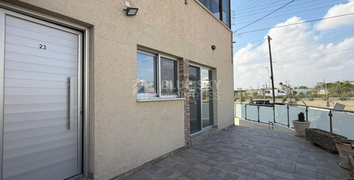 Modern One Bedroom Ground Floor Unfurnished Apartment in Kato Polemidia