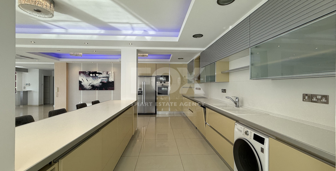 FOR RENT SIX BEDROOM PENTHOUSE OPPOSITE THE SEA IN GATED COMPLEX WITH SWIMMING POOL AND TENNIS COURT.