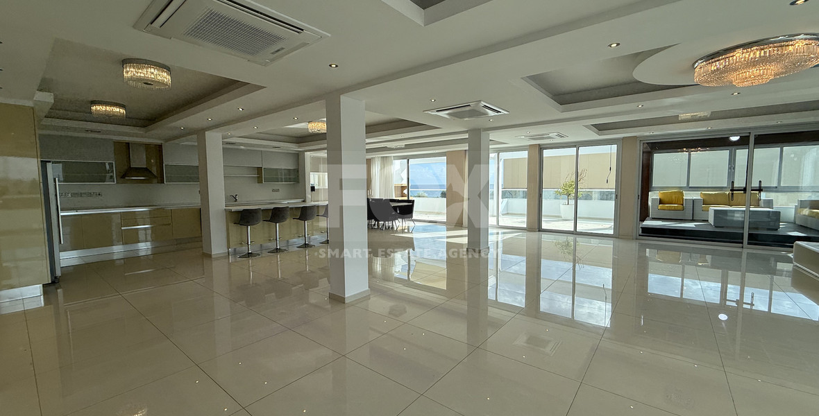 FOR RENT SIX BEDROOM PENTHOUSE OPPOSITE THE SEA IN GATED COMPLEX WITH SWIMMING POOL AND TENNIS COURT.