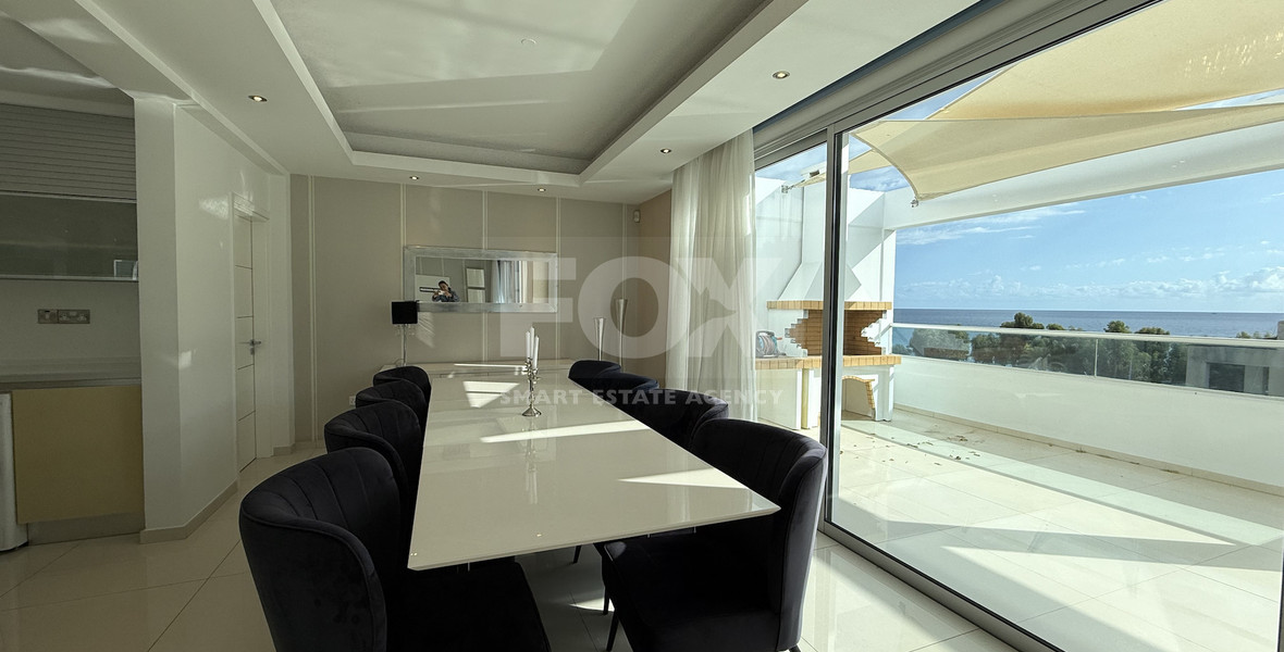 FOR RENT SIX BEDROOM PENTHOUSE OPPOSITE THE SEA IN GATED COMPLEX WITH SWIMMING POOL AND TENNIS COURT.
