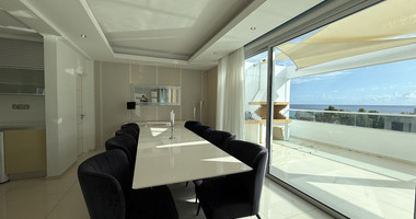 FOR RENT SIX BEDROOM PENTHOUSE OPPOSITE THE SEA IN GATED COMPLEX WITH SWIMMING POOL AND TENNIS COURT.