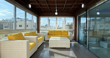 FOR RENT SIX BEDROOM PENTHOUSE OPPOSITE THE SEA IN GATED COMPLEX WITH SWIMMING POOL AND TENNIS COURT.