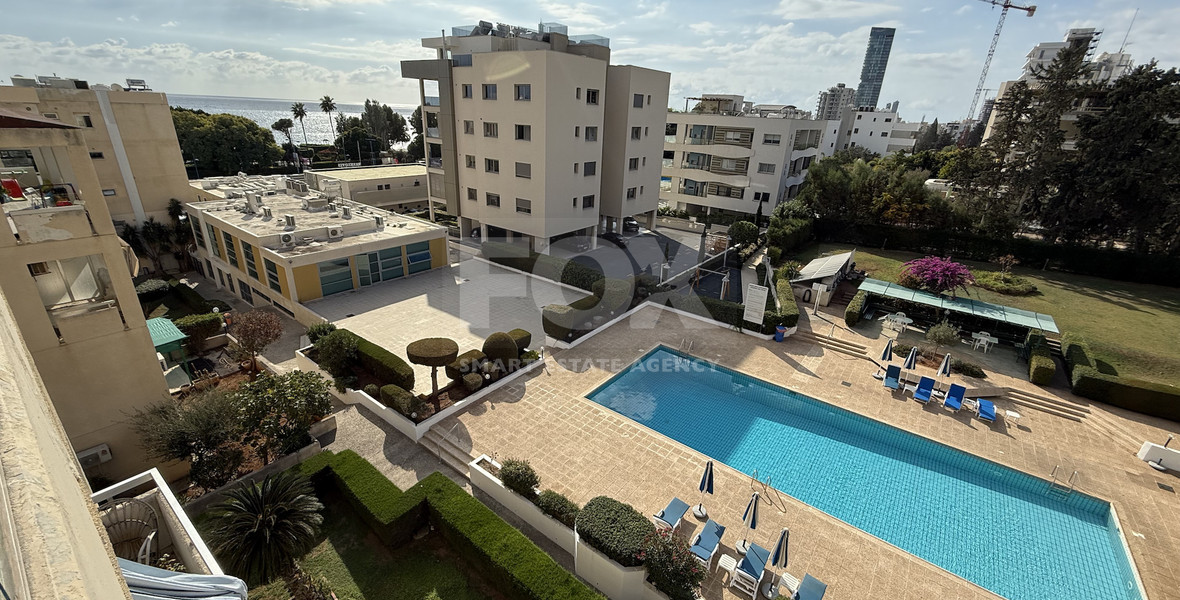 FOR RENT SIX BEDROOM PENTHOUSE OPPOSITE THE SEA IN GATED COMPLEX WITH SWIMMING POOL AND TENNIS COURT.