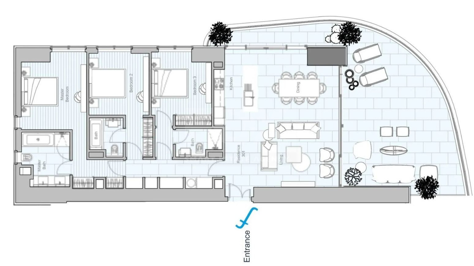 Elegant Seafront Living in Limassol – Spacious Three-Bedroom Residence for sale close to Limassol Marina