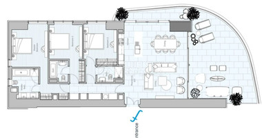 Elegant Seafront Living in Limassol – Spacious Three-Bedroom Residence for sale close to Limassol Marina