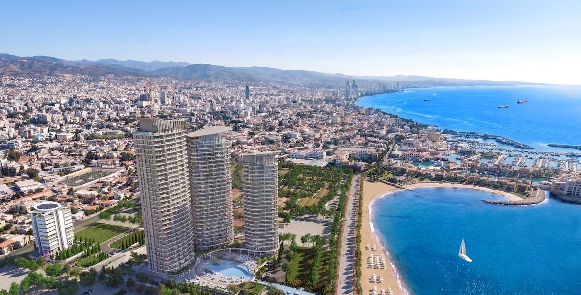 Elegant Seafront Living in Limassol – Spacious Three-Bedroom Residence for sale close to Limassol Marina