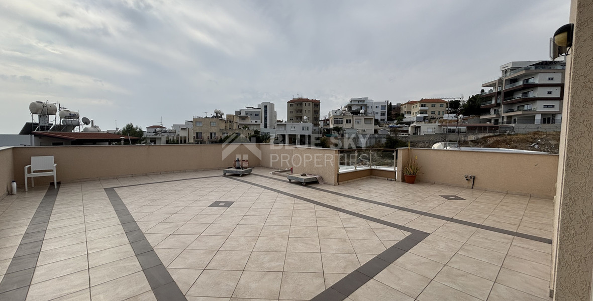 Spacious Three Bedroom Top Floor Apartment for rent in Agios Athanasios