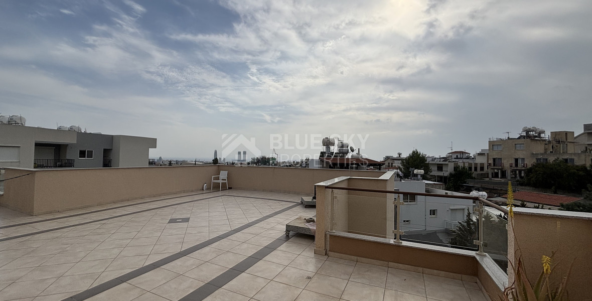 Spacious Three Bedroom Top Floor Apartment for rent in Agios Athanasios