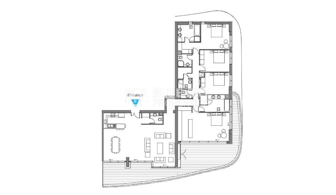 Elegant Seafront Living in Limassol – Spacious Four-Bedroom Residence for sale close to Limassol Marina