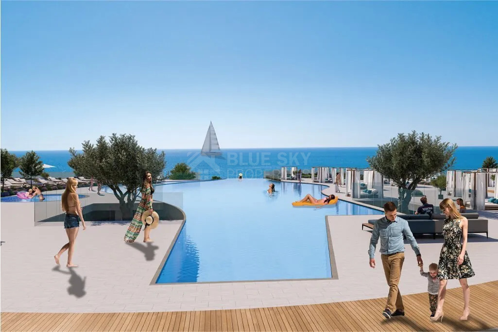 Elegant Seafront Living in Limassol – Spacious Three-Bedroom Residence plus maid room for sale close to Limassol Marina
