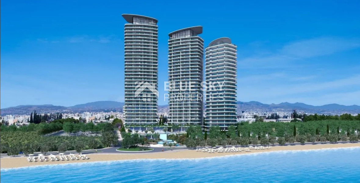 Elegant Seafront Living in Limassol – Spacious Three-Bedroom Residence plus maid room for sale close to Limassol Marina