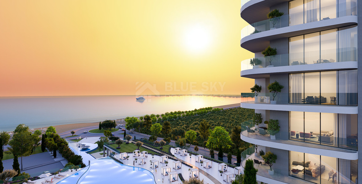 Elegant Seafront Living in Limassol – Spacious Three-Bedroom Residence plus maid room for sale close to Limassol Marina