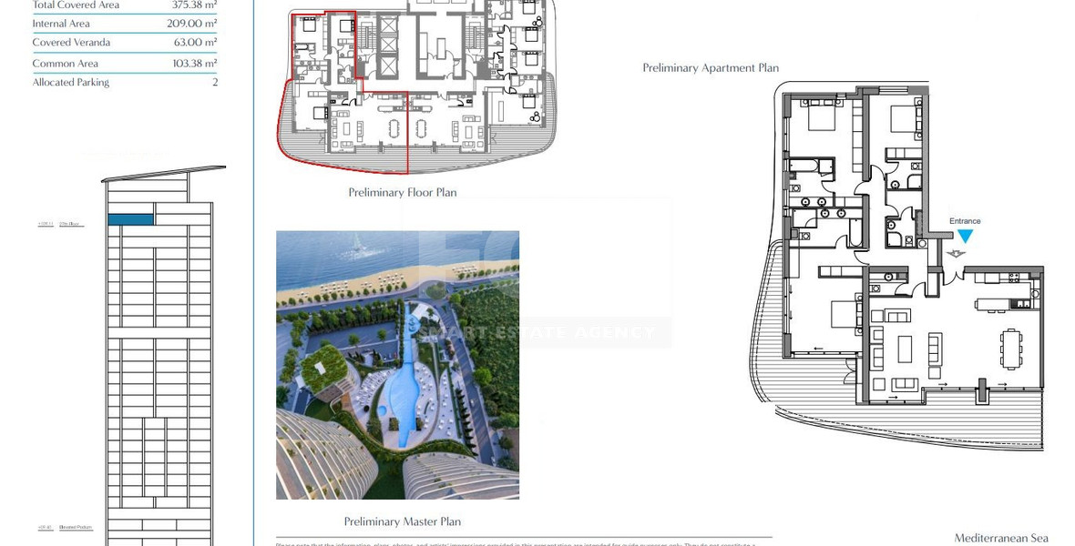 Elegant Seafront Living in Limassol – Spacious Three-Bedroom Residence plus maid room for sale close to Limassol Marina