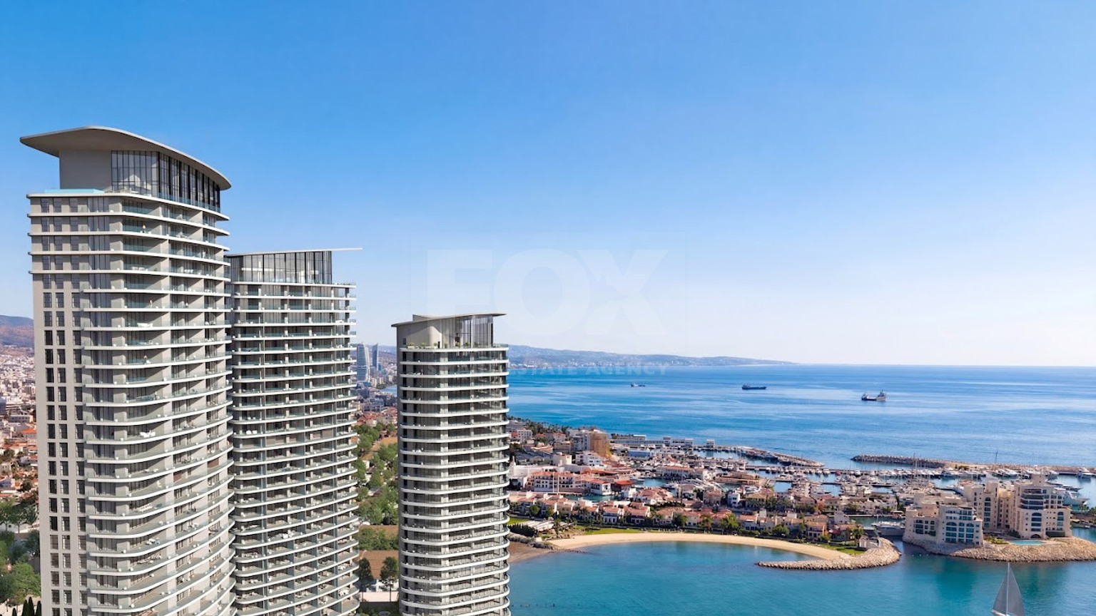 Elegant Seafront Living in Limassol – Spacious Three-Bedroom Residence plus maid room for sale close to Limassol Marina