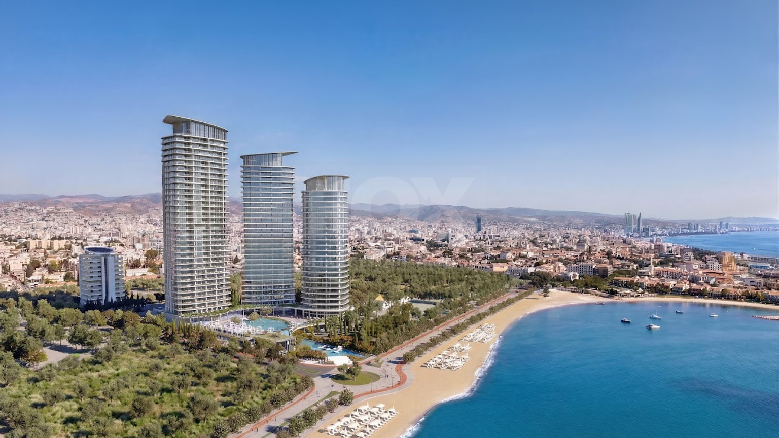 Elegant Seafront Living in Limassol – Spacious Three-Bedroom Residence plus maid room for sale close to Limassol Marina