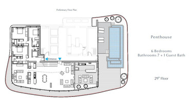 Elegant Seafront Living in Limassol – Spacious Six-Bedroom Penthouse for sale close to Limassol Marina