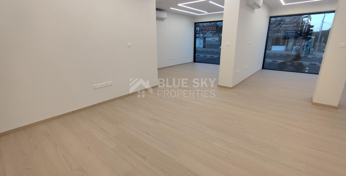 Renovated corner shop in Apostolos Andreas for rent, Limassol