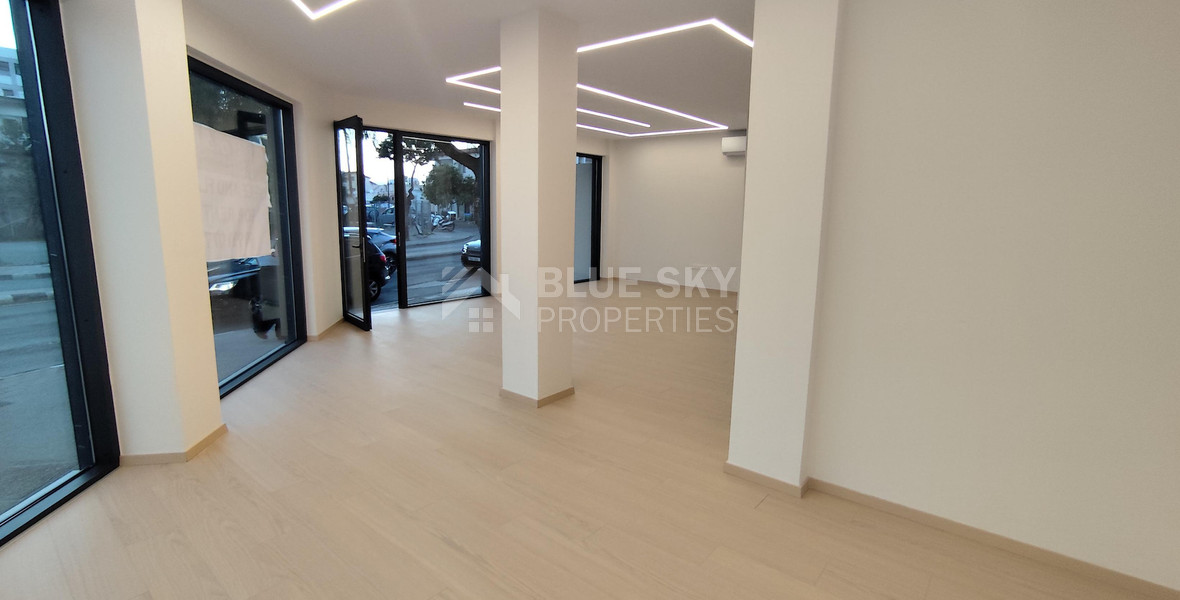 Renovated corner shop in Apostolos Andreas for rent, Limassol