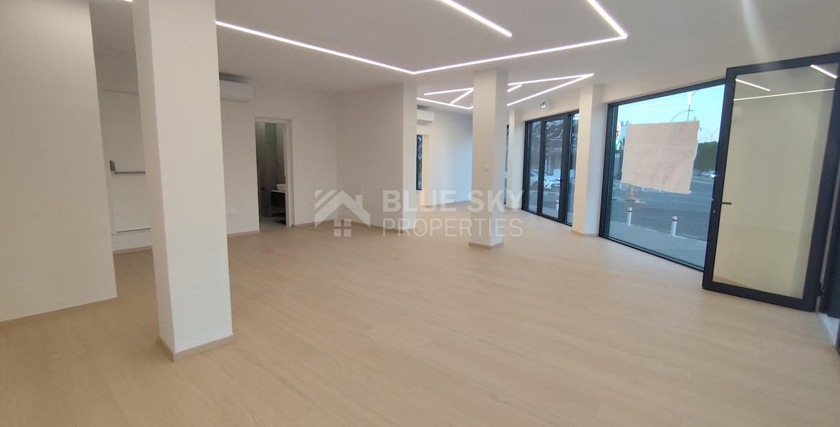 Renovated corner shop in Apostolos Andreas for rent, Limassol