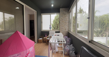 FOR RENT DETACHED FOUR BEDROOM HOUSE WITH SEPARATE OFFICE IN KATO POLEMIDIA OFFERING LANDSCAPED GARDEN AND SWIMMING POOL.