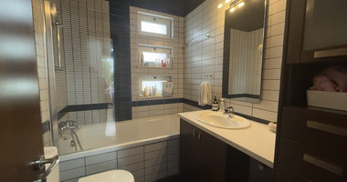 FOR RENT DETACHED FOUR BEDROOM HOUSE WITH SEPARATE OFFICE IN KATO POLEMIDIA OFFERING LANDSCAPED GARDEN AND SWIMMING POOL.