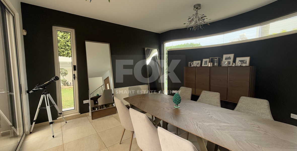 FOR RENT DETACHED FOUR BEDROOM HOUSE WITH SEPARATE OFFICE IN KATO POLEMIDIA OFFERING LANDSCAPED GARDEN AND SWIMMING POOL.