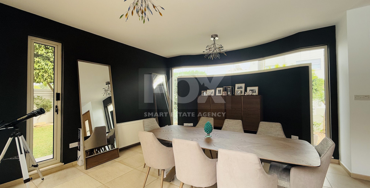 FOR RENT DETACHED FOUR BEDROOM HOUSE WITH SEPARATE OFFICE IN KATO POLEMIDIA OFFERING LANDSCAPED GARDEN AND SWIMMING POOL.