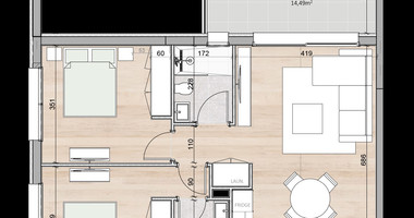 Stunning Top-Floor 2-Bedroom Apartment in Kapsalos, Limassol