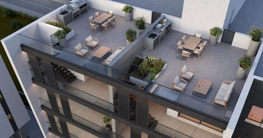 Luxurious Top-Floor 3-Bedroom Apartment with Roof Garden in Kapsalos