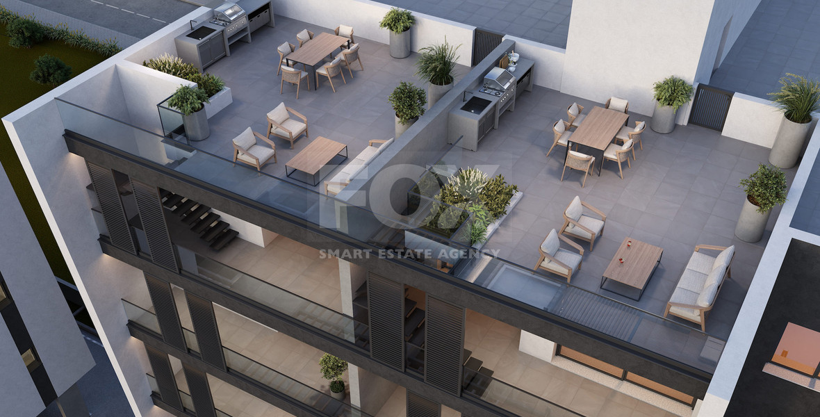 Stylish Top-Floor 1-Bedroom Apartment in Kapsalos, Limassol