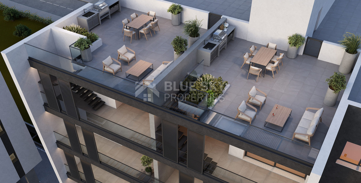 Stylish Top-Floor 1-Bedroom Apartment in Kapsalos, Limassol