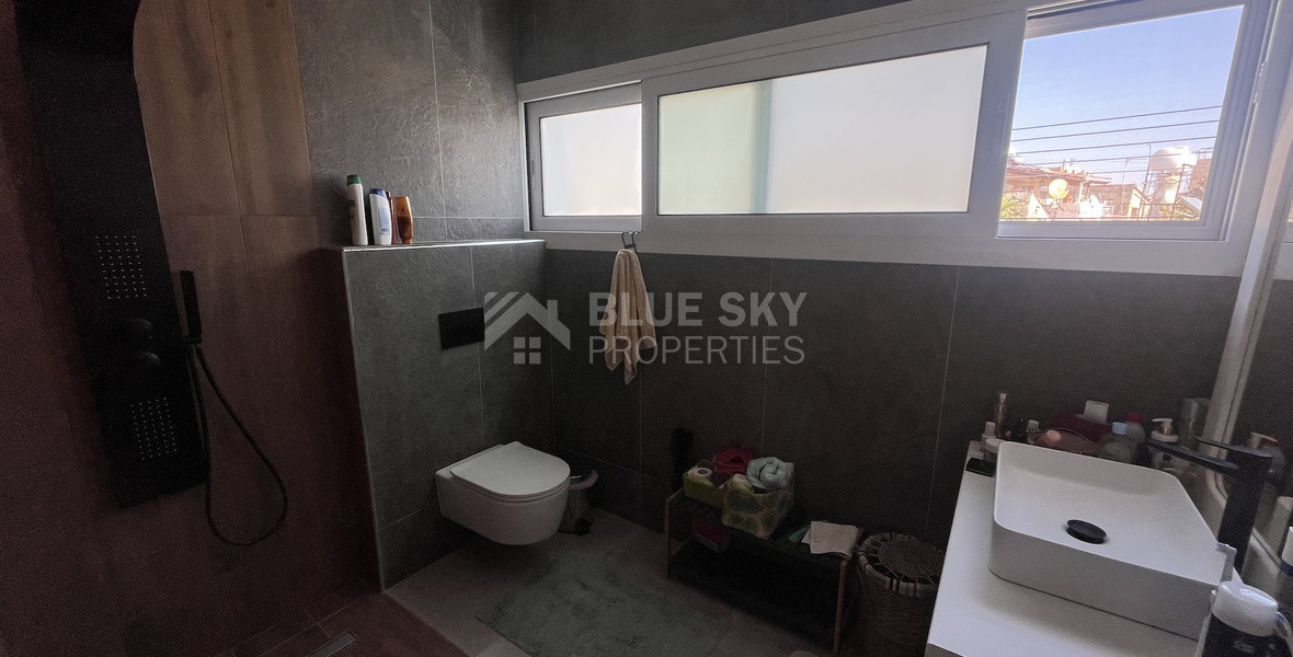 For Sale Modern Spacious Five Bedroom House with Roof Garden and Sea View in Agios Athanasios