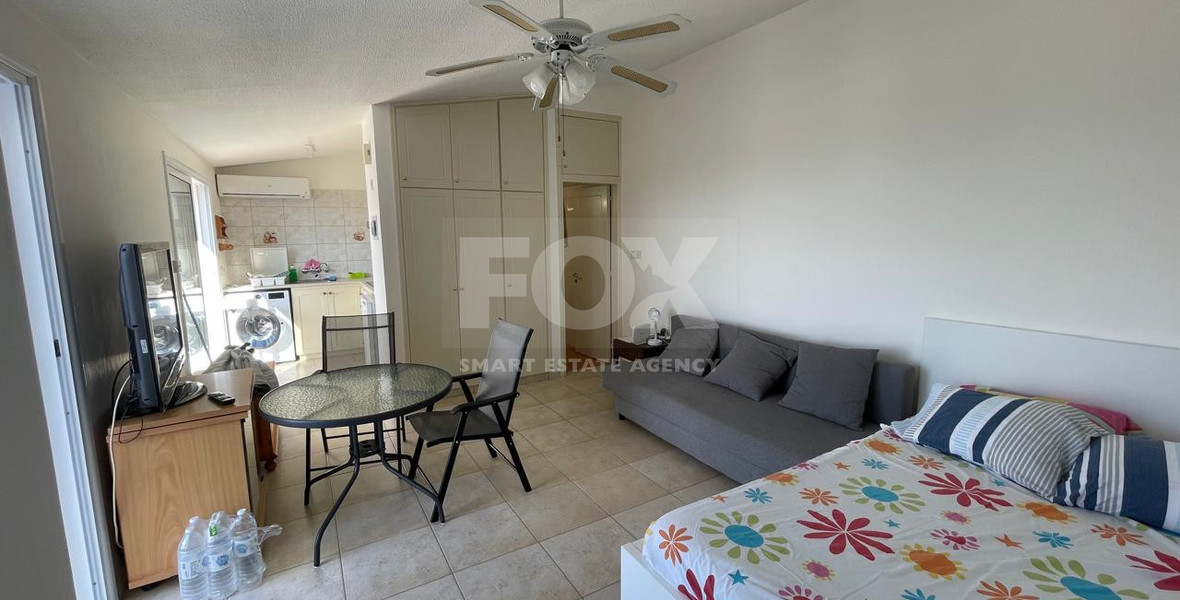 Fully Furnished Studio with Sea View in Kissonerga, for rent