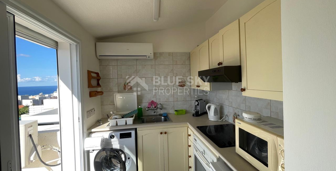 Fully Furnished Studio with Sea View in Kissonerga, for rent