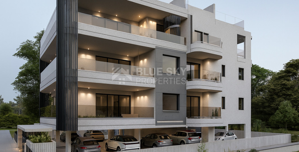 Spacious three Bedroom penthouse with private roof garden for sale in Tsiflikoudia