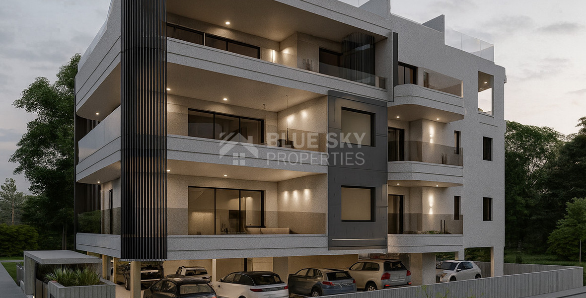 Spacious three Bedroom penthouse with private roof garden for sale in Tsiflikoudia