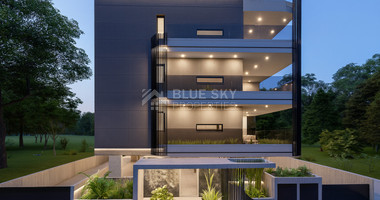 Spacious three Bedroom penthouse with private roof garden for sale in Tsiflikoudia