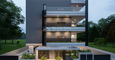 Spacious three Bedroom penthouse with private roof garden for sale in Tsiflikoudia