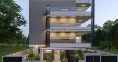 Spacious three Bedroom penthouse with private roof garden for sale in Tsiflikoudia