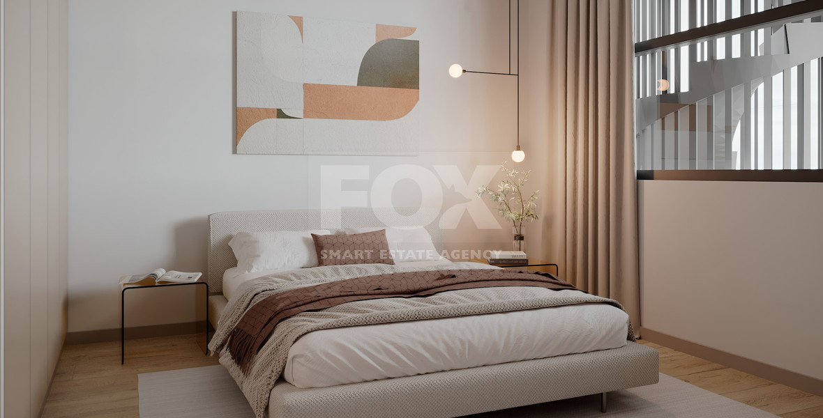 Spacious three Bedroom penthouse with private roof garden for sale in Tsiflikoudia