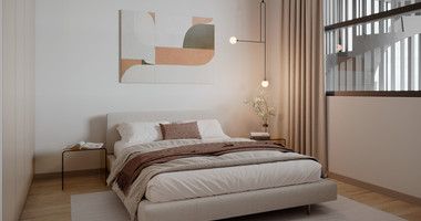 Spacious three Bedroom penthouse with private roof garden for sale in Tsiflikoudia