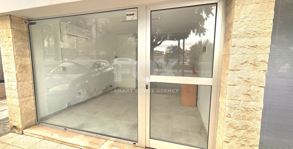 Bright 55m² Shop/Office Space for Rent near Agios Nikolaos Roundabout in Limassol