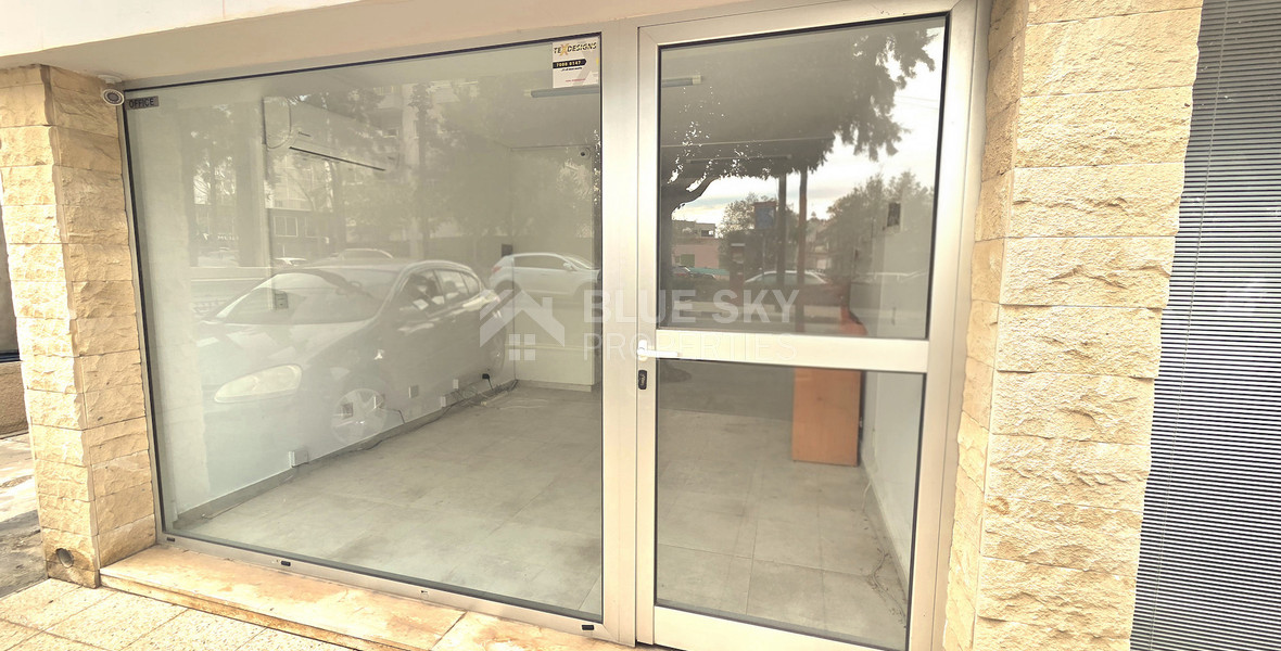 Bright 55m² Shop/Office Space for Rent near Agios Nikolaos Roundabout in Limassol