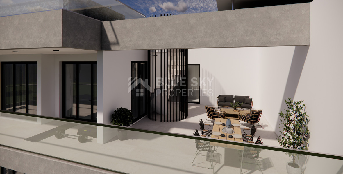 For Sale Two Bedroom Penthouse with private roof garden and pool in Germasogeia