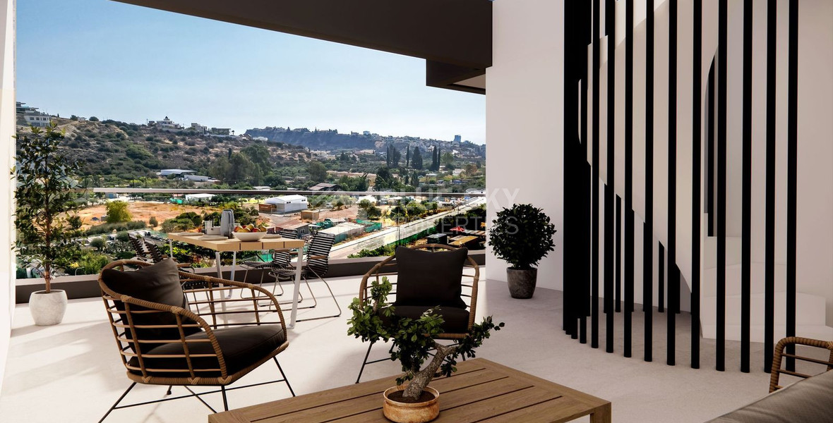 For Sale Two Bedroom Penthouse with private roof garden and pool in Germasogeia