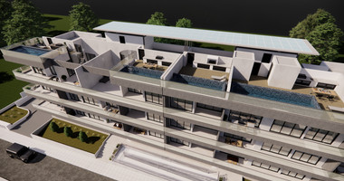 For Sale Two Bedroom Penthouse with private roof garden and pool in Germasogeia