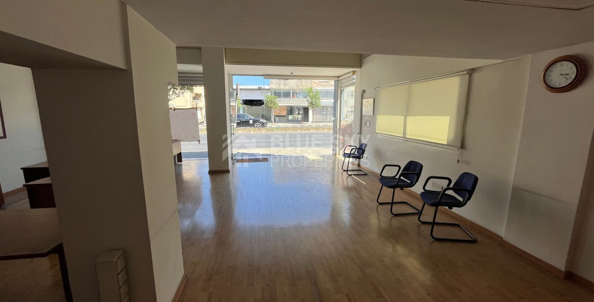 For Sale Corner Shop/Office on Top Spot on Makariou with 6 Parking Spots