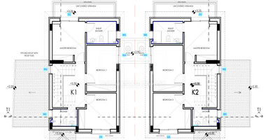 New Build,  three Bedroom Villas for Sale in Geroskipou, Paphos with Gardens, Parking, and Easy Access to Beaches